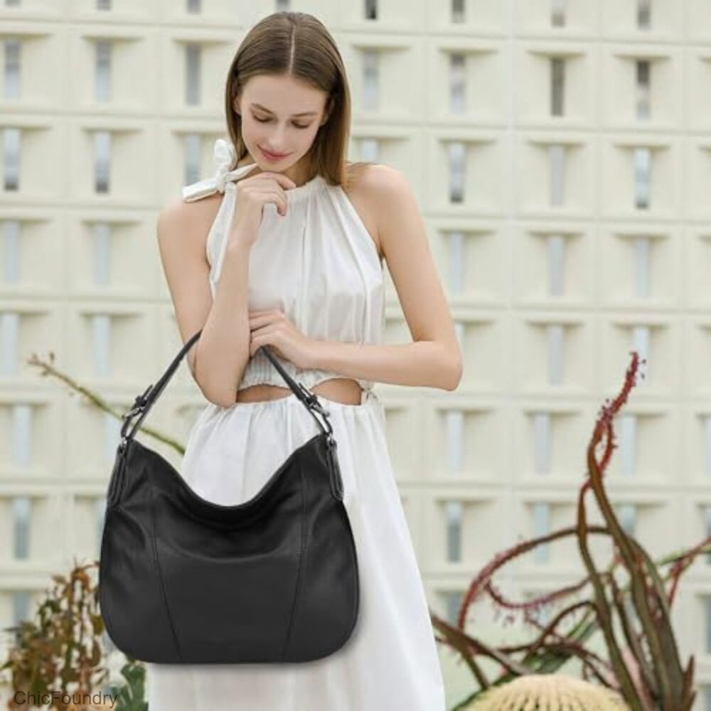 Large Hobo Bag with Multiple Pockets, Adjustable … - image 2